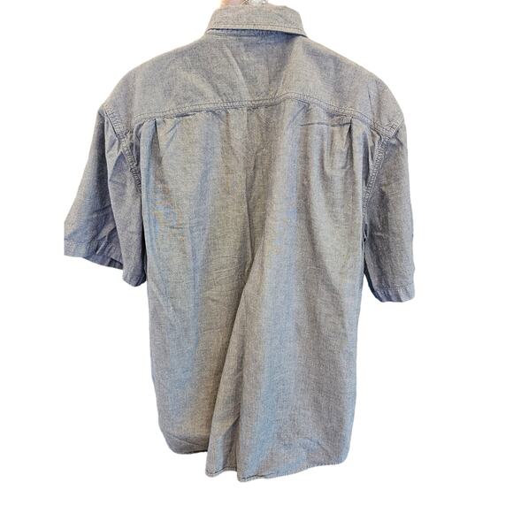 Carhartt size XL relaxed fit chambray short sleeve button up double pocket EUC # - Picture 2 of 8